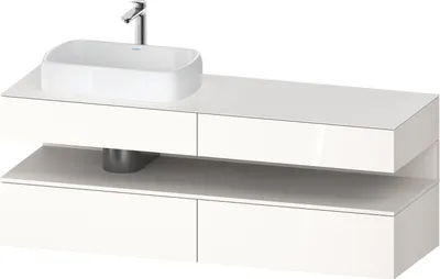 Produktbild von DURAVIT QA4777084220010 QTG KWTU WH Ek. 1600x550x600 Wß Hgl.
