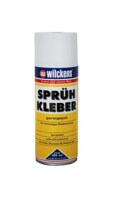 Produktbild von Wilckens Sprühkleber permanent transparent für sichere Verbindung 400 ml