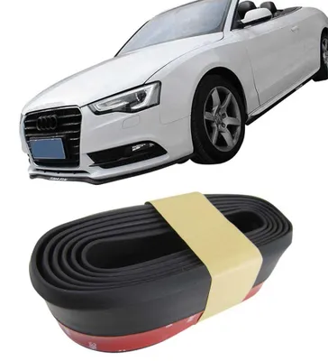 Frontspoiler Gummilippe Spoiler Lippe Gummi Flexibel Schwarz für viele Fahrzeuge – Produktansicht
