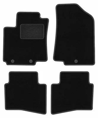 Immagine prodotto di Tappetini in moquette per Kia Rio III UB 2011-2017 (hatchback) – set 4 pezzi, neri, su misura – Wielganizator LUX