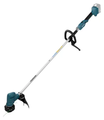 Zdjęcie produktu dla Makita DUR194, Trymer do strun, 28 cm, Ostrze/żyłka, Uchwyt w kształcie pętli D, Czarny, Zielony, 88,6 dB