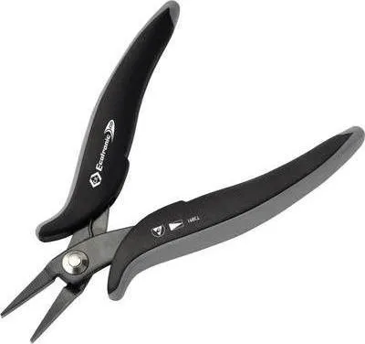 Produktbild von C.K ESD Flachzange Ecotronic T3891 kurze glatte Backen, Klingen aus Spezial-Werkzeugstahl, - 1 Stück (T3891)