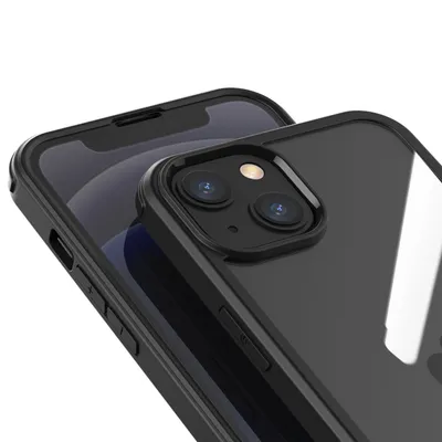 Produktbild von Valenta 586054, Mantelhülle, Apple, iPhone 13 mini, 13,7 cm (5.4"), Schwarz, Transparent