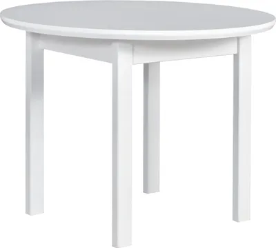 Produktbild von Klappbarer runder Tisch aus Holz "Poli 1", 100-130 x 100 cm, weiss