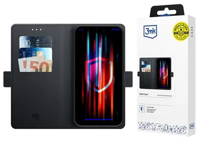 Produktbild von 3MK Wallet Case, Geldbörsenhülle, Apple, iPhone SE 4, 15,4 cm (6.06"), Schwarz