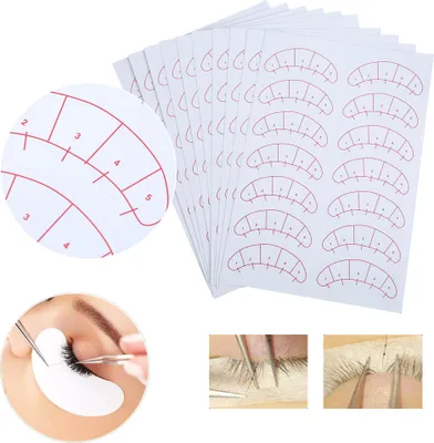Produktbild von INF Under Eye Pads Sticker Patches für Wimpernverlängerung 140 Stück Weiß