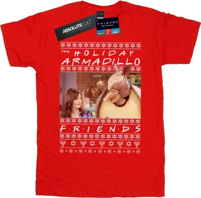 Produktbild von Friends - "Holiday Armadillo" T-Shirt für Herren BI25818 (XXL) (Rot)