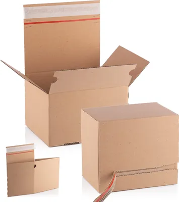 Produktbild von WPTrading - 10 Stück Automatik-Faltkarton (selbstklebend) 1-wellig 160 x 130 x 70 mm - Automatischer Versandkarton für Versand & Paket klein (S)