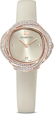 Produktbild von Swarovski 5552424 Damen-Armbanduhr, Roségold-Gehäuse, Leder-Armband