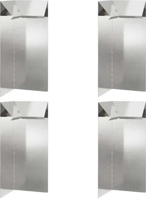 Produktbild von Schneckenzaun 4 pcs Silber 10 x 10 x 25 cm Edelstahl