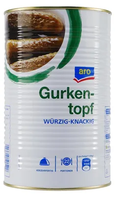 Produktbild von aro Gurkentopf -würzig-knackig- 4,0KG