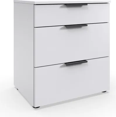 Produktbild von Nachtkommode >OXFORD< in WEISS - 54x61x41cm (BxHxT)