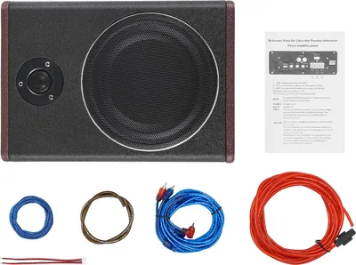 Immagine prodotto di Subwoofer per auto, design ultrasottile, potente uscita audio, nero