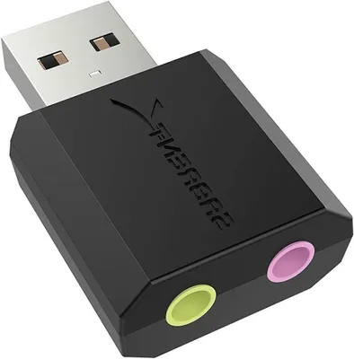 Productafbeelding van USB Externe Stereo Geluidsadapter - Plug and Play voor Windows en Mac