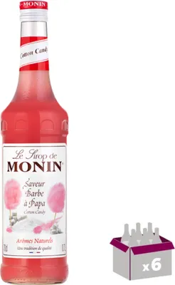 Produktbild von Lot de 6 Sirop Monin - Barbe à papa - 70cL