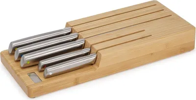 Produktbild von Joseph Joseph Elevate Stahlmesser mit Bambusblock