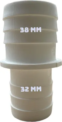 Produktbild von Doppelschlauchtülle Ø 38 mm auf Ø 32 mm für Poolschläuche