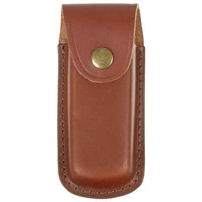Image de Étui à couteau, cuir, marron, longueur de manche jusqu'à 13 cm