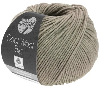 Produktbild von Lana Grossa Cool Wool Big 50 g pflegeleichtes Strickgarn aus extrafeiner Wolle 120 m Farbe 686 - Taupe