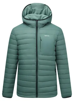 Imagen del producto de Chaqueta impermeable Steppjacke para hombre, modelo RG13233 (talla XL), color verde oscuro/