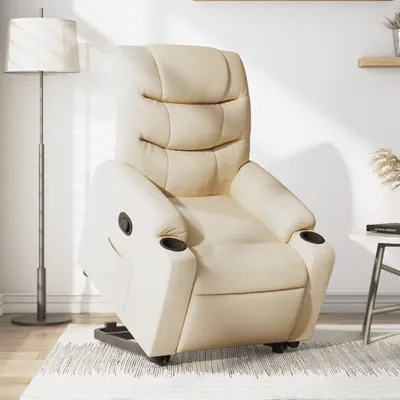 Produktbild von CLORIS Relaxsessel mit Aufstehhilfe Creme Stoff - Fernsehsesel LL0000254942