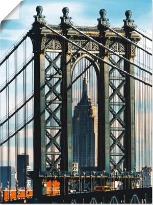 Produktbild von ARTland Poster New York Manhattan Bridge I Größe: 60x80 cm