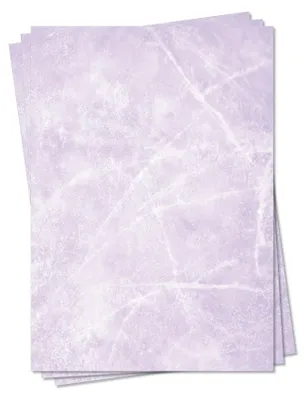 Produktbild von Gastronomie Papier (Violett-Eis-Marmor, DIN A6, 100 Blatt, MPA-5152b) für Speisekarten. Marmoriertes Papier, Marmorpapier rot zweiseitig bedruckt, für alle Drucker/Kopierer geeignet