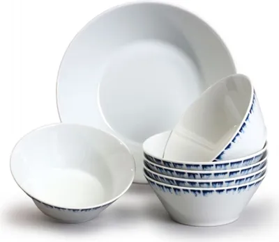 Produktbild von Thun 1794 Tom, Kompottgeschirr, tschechisches Porzellan, blau geschmolzen, 7 d.