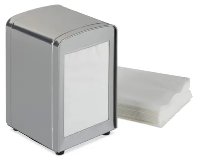 Serviettenhalter Retro, silber, 15 x 9,5 x 11 cm