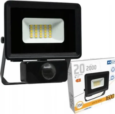 Immagine prodotto di Proiettore LED 20W XENO2 con sensore PIR IP65 4000K – lampada da esterno