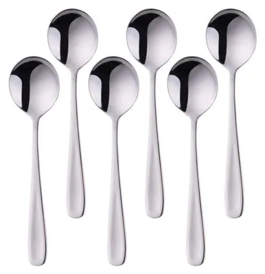 Produktbild von Löffel-Set Edelstahl 6-teilig 18/10 Suppenlöffel Tafellöffel