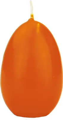 Produktbild von INNA-Glas Osterei Kerze LEONITA, orange, 9cm, 6cm, 16h - Germany - Deko Kerzen