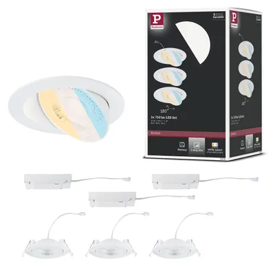 Productafbeelding van Paulmann LED inbouwspots, set van 3 (Aumus)