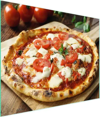 Obrázek produktu pro Skleněné prkénko na krájení 52x30 Pizza