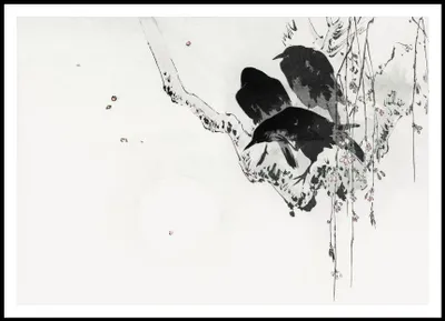 Immagine prodotto di Poster 100x70cm Crows 2, Seitei Giapponese Vintage per il salotto