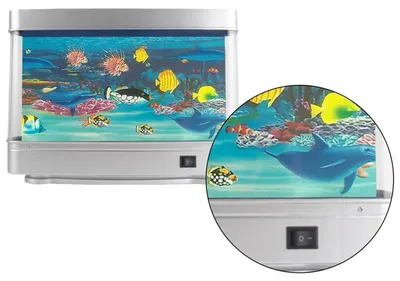 Produktbild von OKWISH Nachtlichter, Realistische LED Dekolampe, Große Schwimmende Fischlampe für Zuhause, Beruhigende Aquarium-Nachtbeleuchtung für Wohnzimmer & Schlafzimmer