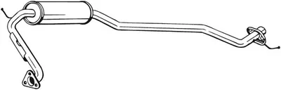 Produktbild von BOSAL 284-565 Mittelschalldämpfer Schalldämpfer für HONDA CIVIC VIII Hatchback (FN, FK)