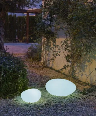 Produktbild von NewGarden PETRA 40 LED Steinleuchte, Stein-Design 40cm Kabel E27 Innen & Außen IP65