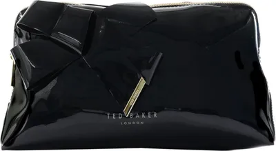 Produktbild von Ted Baker Kulturbeutel Nicco Knot Bow Washbag Black schwarz