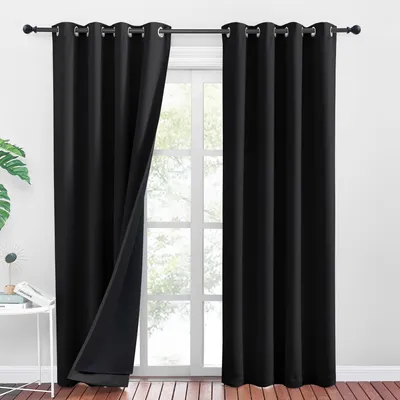 Obrázek produktu pro Zatemňovací závěsy 100% - 2 kusy - Tepelná izolace - 140x240cm - Polyester