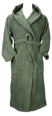 Image de ARTG - Peignoir pour femmes, avec capuche LT5811 (S-M) (vert armée)