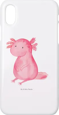 Produktbild von Mr. & Mrs. Panda Iphone 10 Handyhülle Axolotl Niedlich - Weiß - Geschenk, Axolot, Freundin, Handy, Fröhlich, Hülle, X, Lebensweisheit, Cover, Liebe