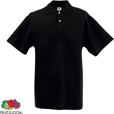 Produktbild von Fruit of the Loom Original Herren-Polo Shirt Schwarz XXXL