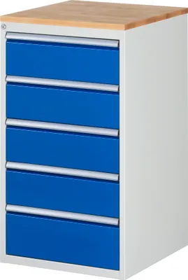 Produktbild von Rau Schubladenschrank Buche-Top und 5 x Schubl.-L 4x180 1x210mm