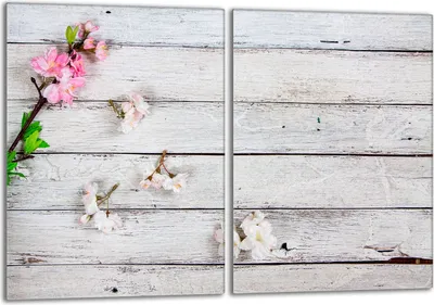 Obrázok produktu pre Sada krycích dosiek na sporák 2x40x52 cm sklokeramický kryt varnej dosky sklenený splashback, drevo orchidea