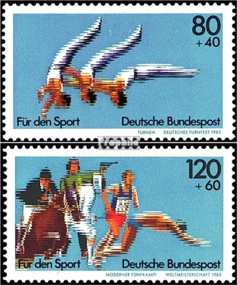 Produktbild von Briefmarken BRD (BR.Deutschland) 1983 Mi 1172-1173 (kompl.Ausgabe) postfrisch Sporthilfe
