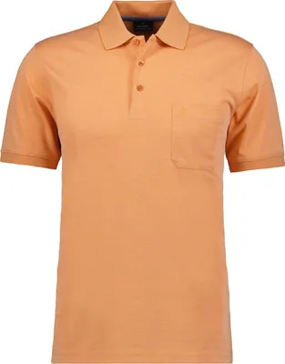 Ragman H-Polo Polo Soft-Knit uni in rot