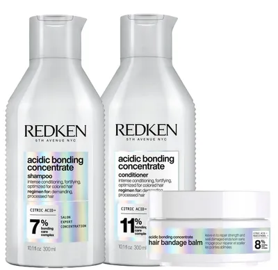 Produktbild von Redken – Acidic Bonding Concentrate: Shampoo + Conditioner + Haarkur – Set
