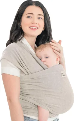 Produktbild von Babytrage Babytragetuch Tragetuch - Ergonomisch - Atmungsaktiv - Stone Gray - Ab Geburt
