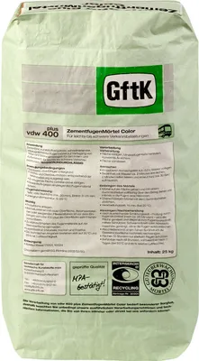 Produktbild von vdw 400 ZementfugenMörtel 25kg zementgrau